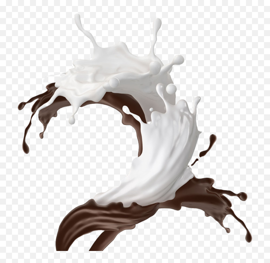 Chocolate Milk Splash Png Free Download - Chocolate And Milk Splash,Chocolate Milk Png