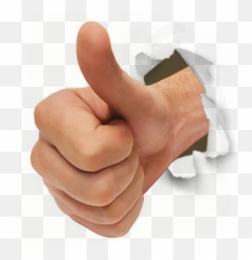 Transparent Thumbs Up Through Wall - Mulethi Meaning In Urdu png
