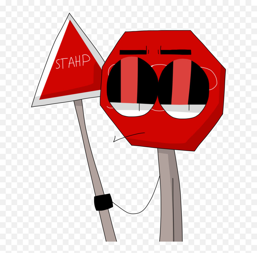 Sign Tells You To Stop By Unluckii - Stop Sign Png,Stop Sign Png
