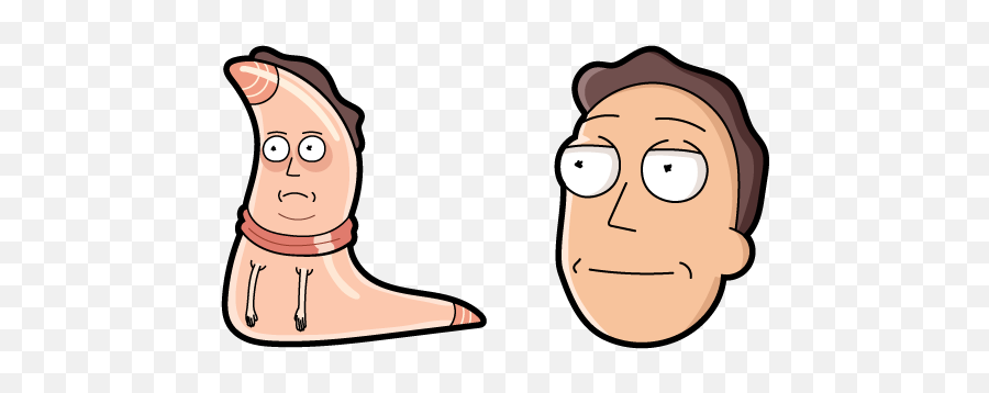 Rick And Morty Jerrys Mytholog Cursor - Jerry Png Rick And Morty,Pickle Rick Face Png