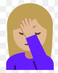 1f3fc - Face Hand On Forehead Png,Facepalm Png