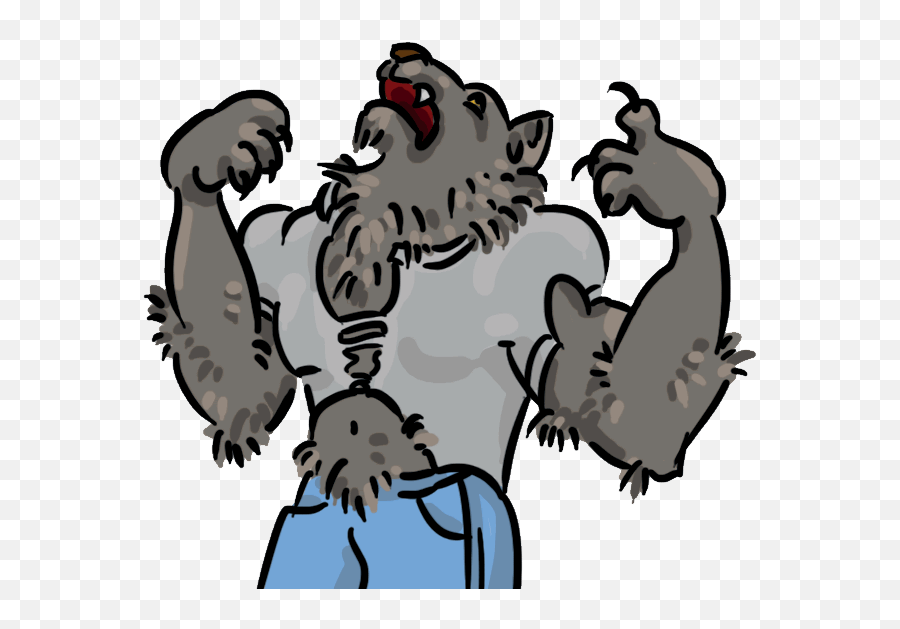 Download File - Wwerewolf Transparent Cartoon Werewolf Cartoon Werewolf Png,Werewolf Png
