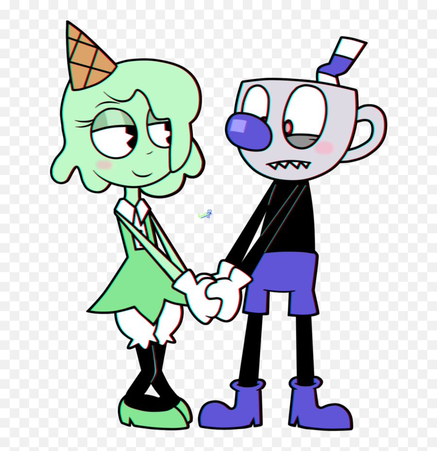 Favorite Dessert Iss Ice Cream - Cuphead And Mugman Fanart Png,Cuphead Png