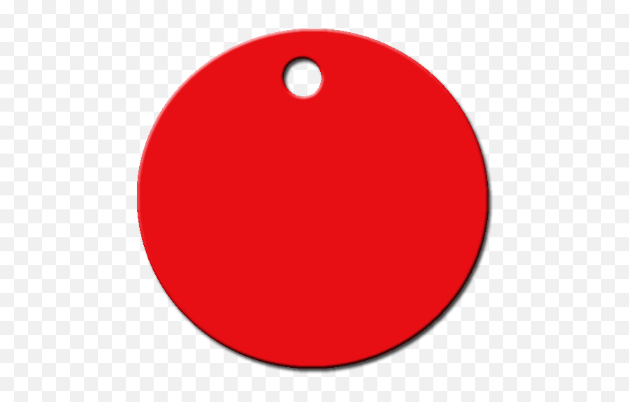 Chapa Para Perro Identificativa Circulo - Circle Png,Circulo Rojo Png
