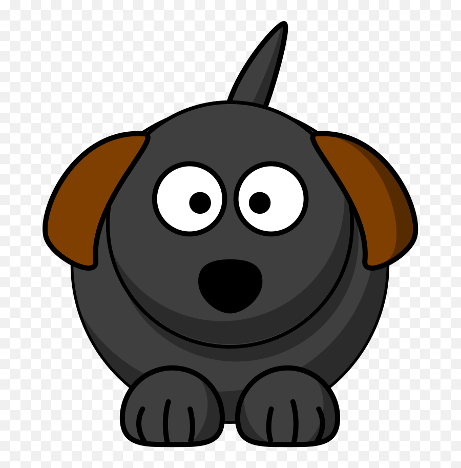 Dog Black Brown Ears Svg Vector Clip - Dog Cartoon Png Gif,Dog Ears Png -  free transparent png images 