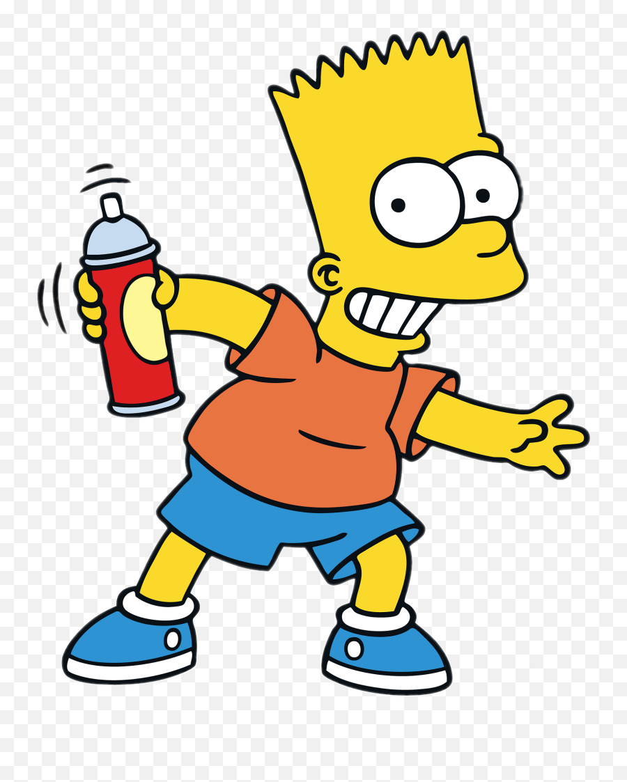Bart Simpson Tagging Transparent Png - Bart Simpson,Bart Png