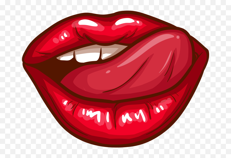 Naughty Lips Png Image Free Download - Cartoon Mouth Licking Lips,Red Lips Png