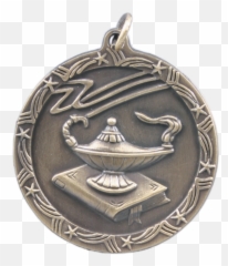 Lamp Of Knowledge Shooting Star Medal - Medal png