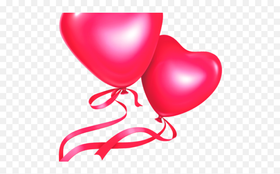 Valentines Day Clipart Heart Shaped Balloon - Birthday Romantic Beautiful Love Cards Png,Heart Balloons Png
