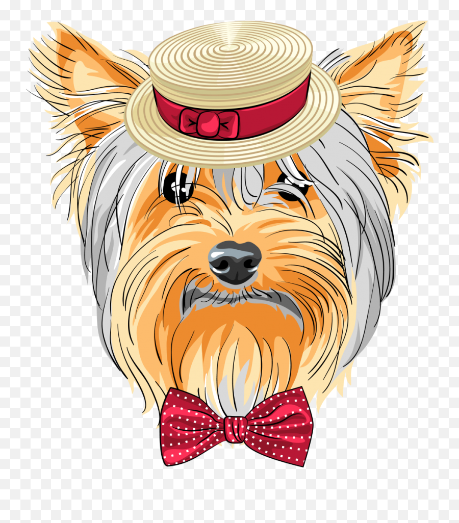 Clipart Puppy Yorkie - Clipart Png Black Yorkie Outline,Yorkie Png