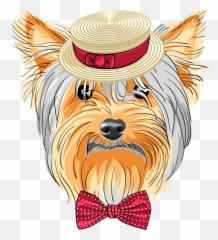 Clipart Puppy Yorkie - Clipart Png Black Yorkie Outline,Yorkie Png