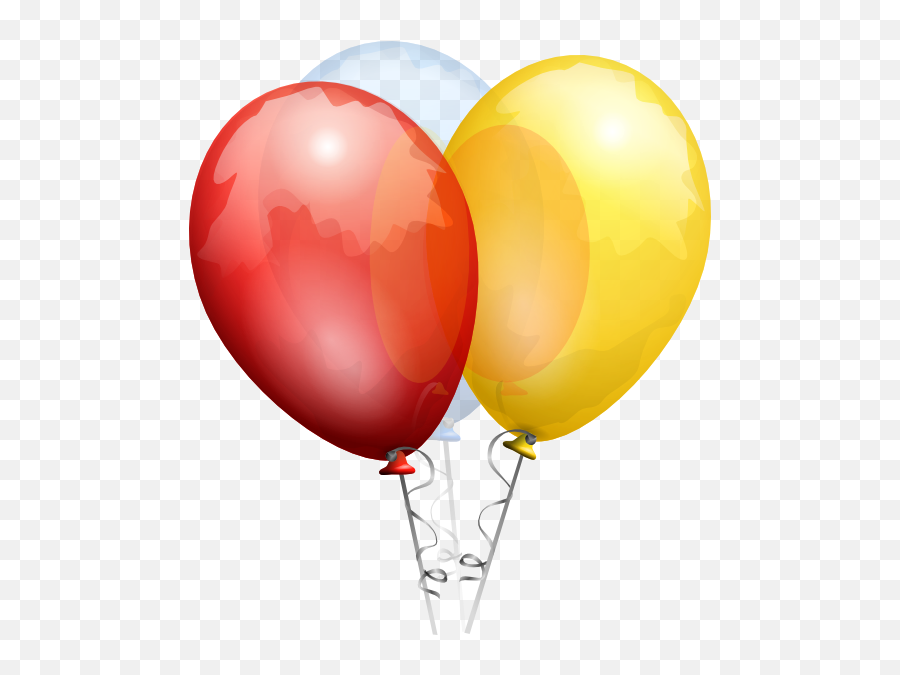 Birthday Balloons Clip Art - Balloons With No Background Png,Balloon Clipart Transparent Background