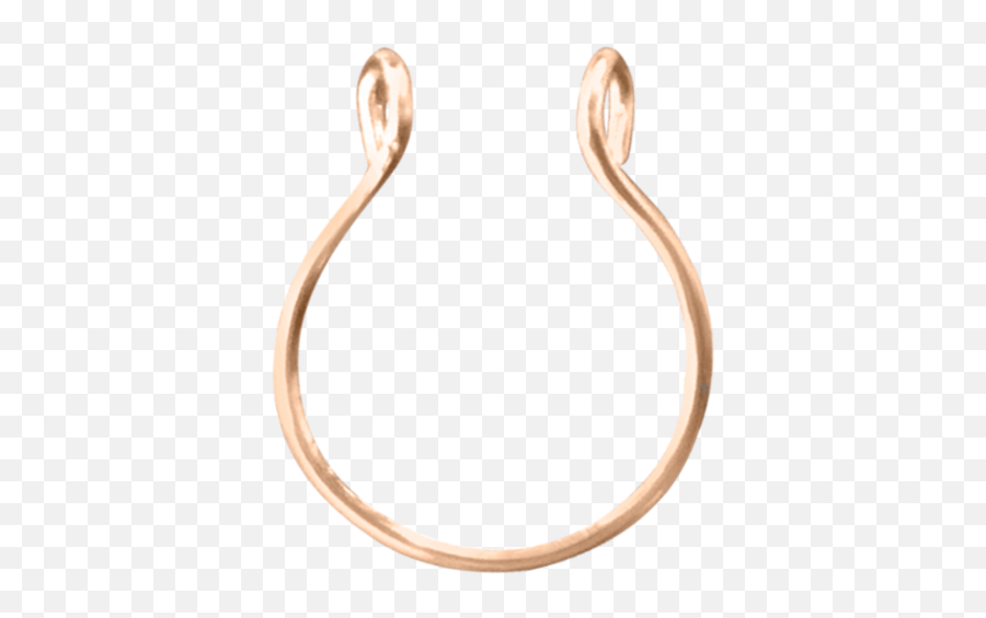 Handmade Fake Septum Ring In 9ct Rose Gold Simply Alice - Solid Png,Septum Piercing Png