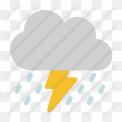 Thunderstorm - Free weather icons Horizontal png