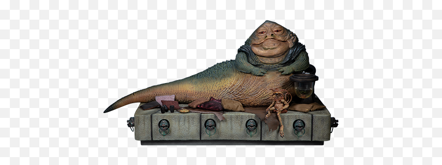 Jabba The Hutt And Throne Deluxe - Sideshow Jabba Png,Jabba The Hutt Png