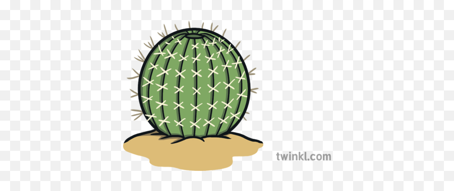 Short Round Cactus With Pricks - Ho Ho Ho Speech Bubble Png,Desert Plant Png