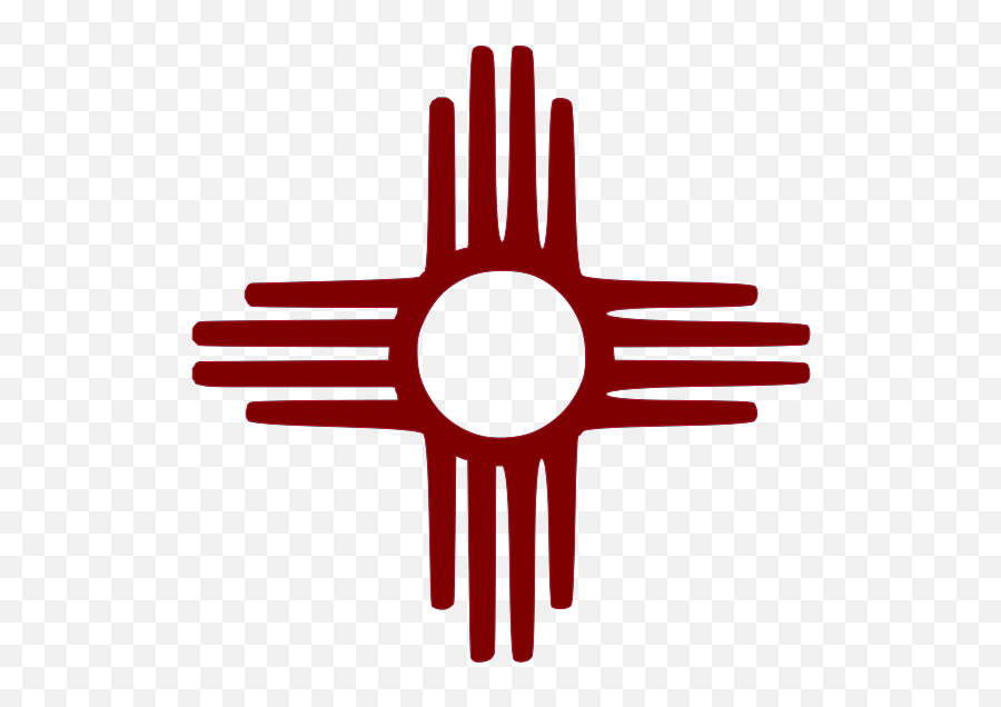 Zia Symbol Maroon Svg Vector - New Mexico State Flag Png,Zia Symbol Png