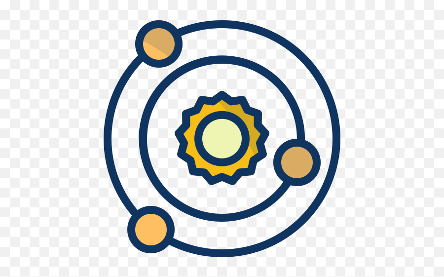 Galaxy Solar System Free Icon Of Space Filled Outline - Dot Png,Galaxy Icon