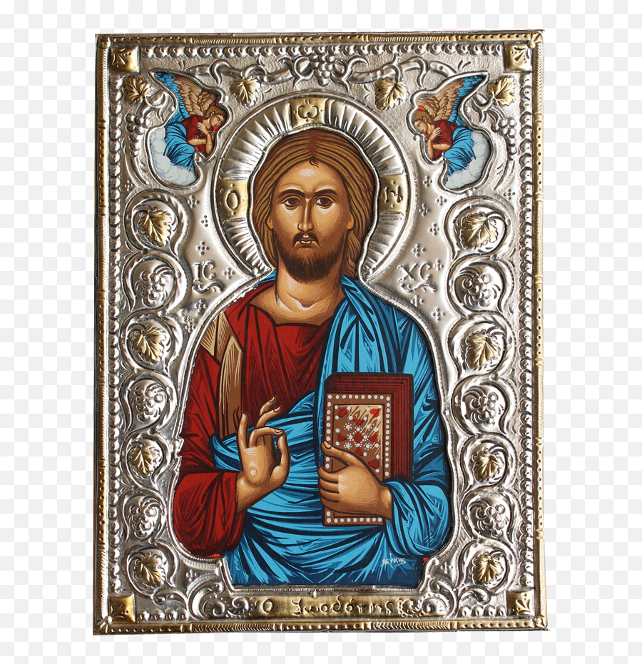 Silver Icon Of Jesus Christ - Jesus Icon Png,Christ Icon