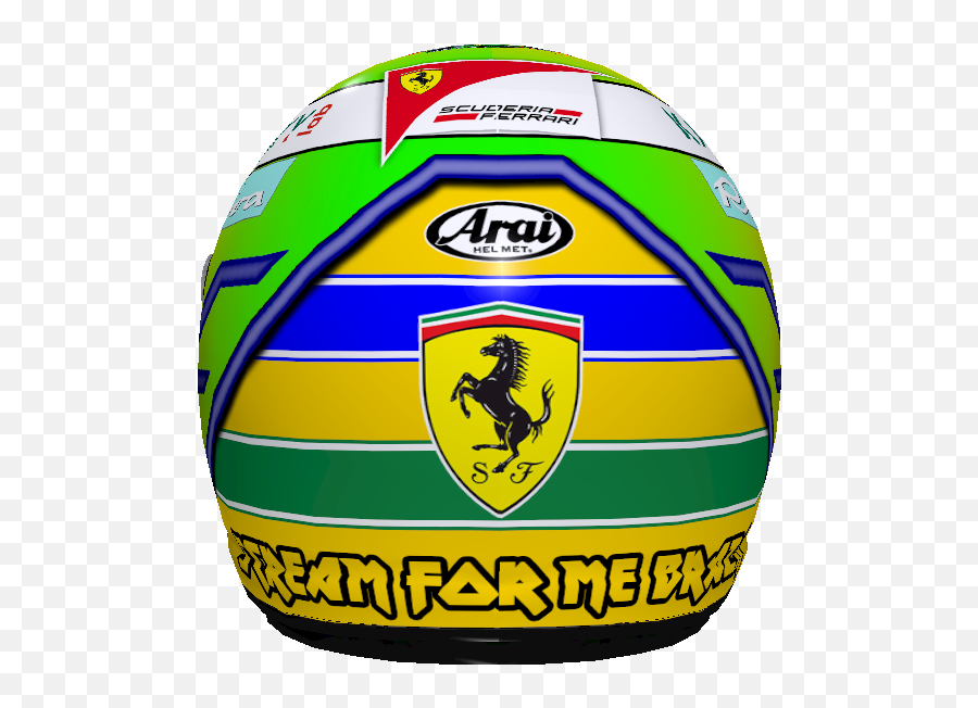 Ferrari Iron Maiden Brazilian Helmet - For Volleyball Png,Iron Maiden Icon