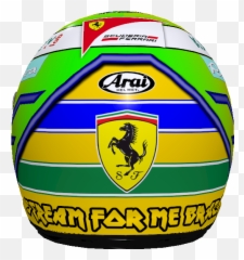 Ferrari Iron Maiden Brazilian Helmet - For Volleyball png