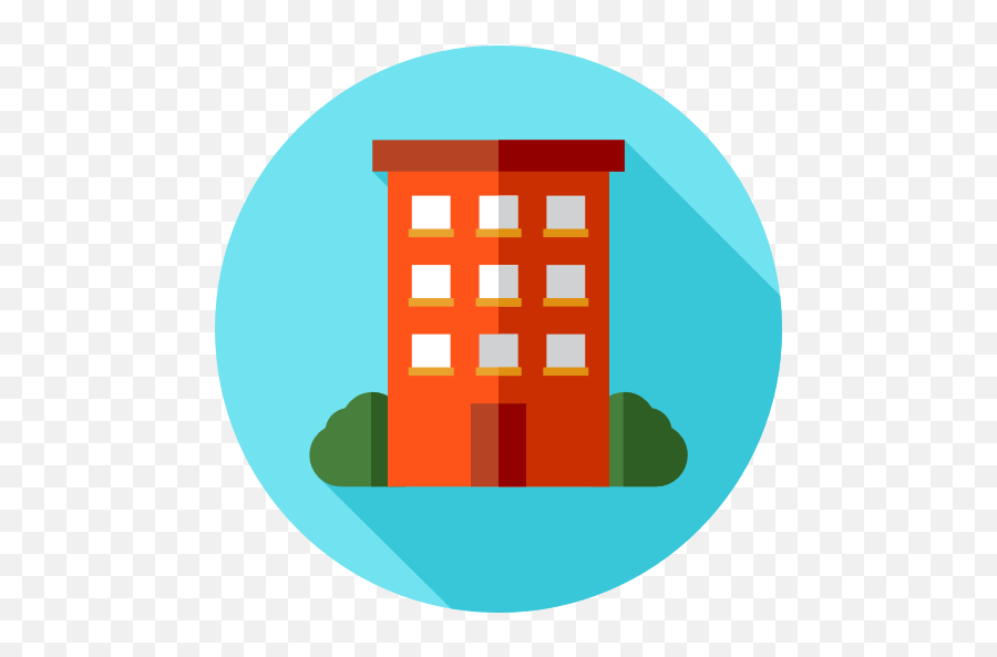 Flat Icon Building 185686 - Free Icons Library Flat Building Icon Png,Icon Apartments Atlantic Station