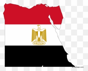 Flag Map Of Egypt - Country With png