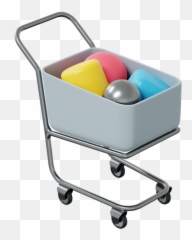 Shopping Cart Icon - Download Isometric Style Empty png