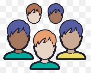 Crowd Icon In Color Hand Drawn Style - For Adult Png,Crowd Icon Png