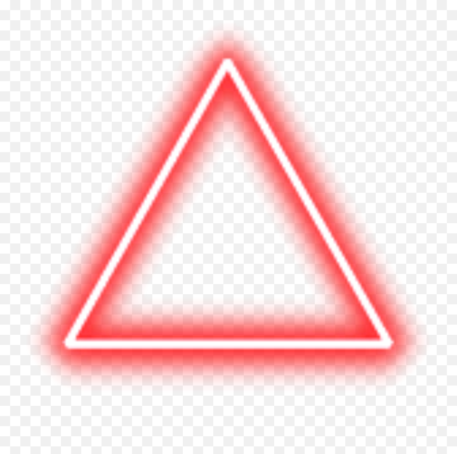 Neon Triangle Border Png Red Freetoedit - Neon Triangle Png Blue And Pink,Red Triangle Png