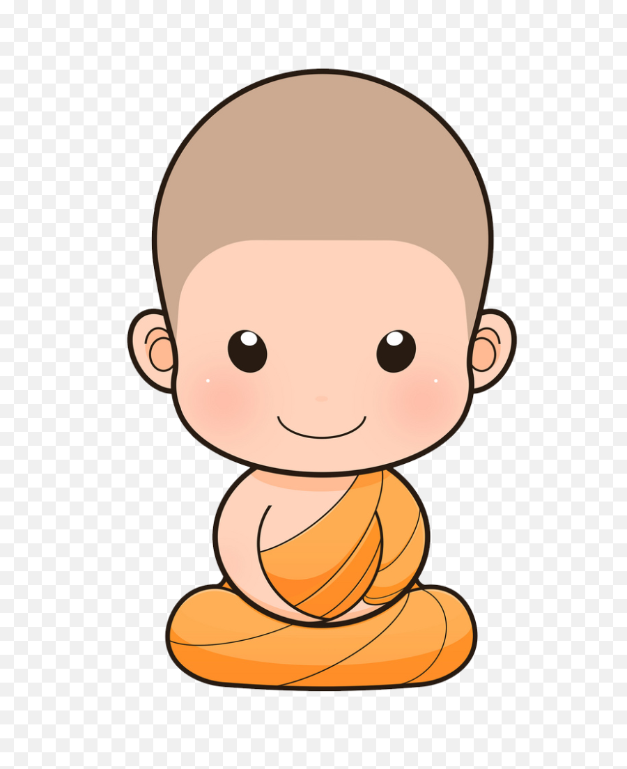 Cartoon Buddhist Monk Transparent Png