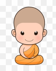 Cartoon Buddhist Monk Transparent Png
