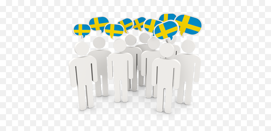 People With Speech Bubble Illustration Of Flag Sweden - People Of Bangladesh Icon Png,Speech Bubble Png