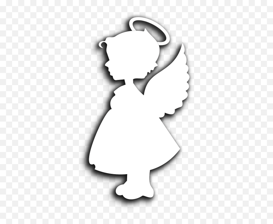 Angel Cherub Wings - Free Vector Graphic On Pixabay Silhueta De Anjo Em Png,Cherub Png