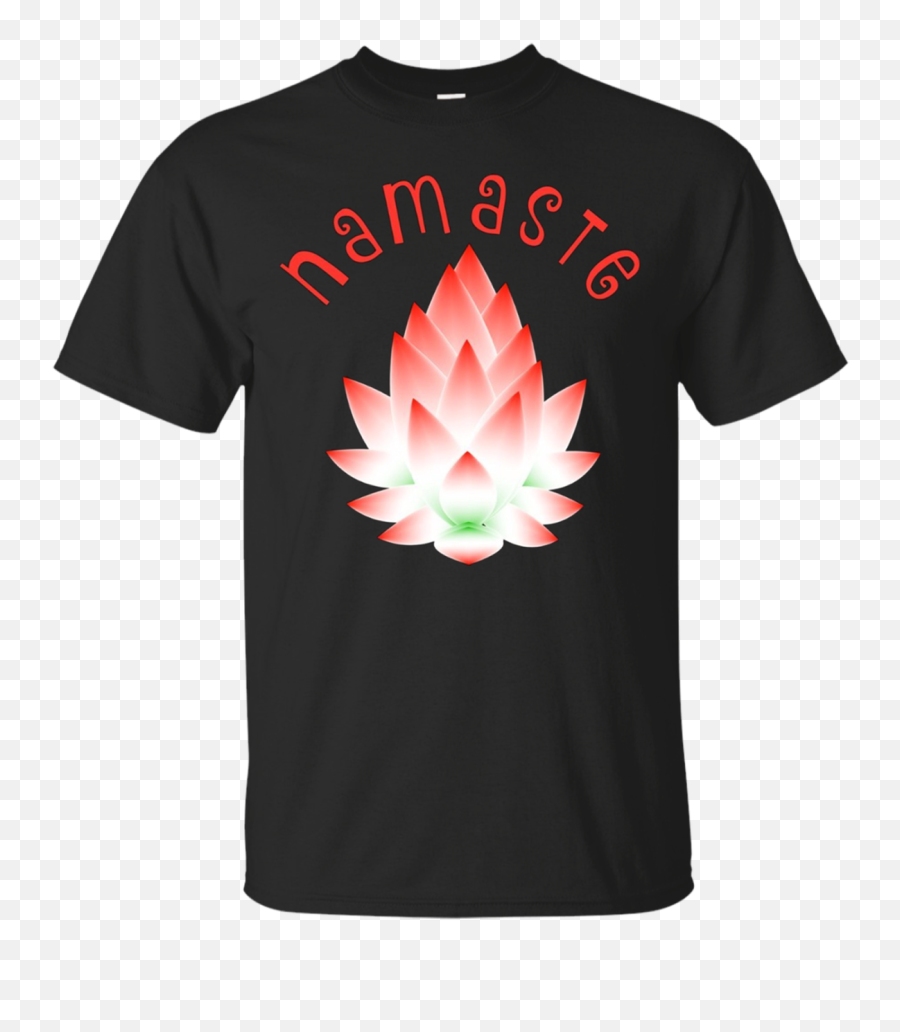 Namaste Yoga T - Shirt Meditation Tee Lotus Flower Shirt Little Bob Shirts Png,Namaste Png