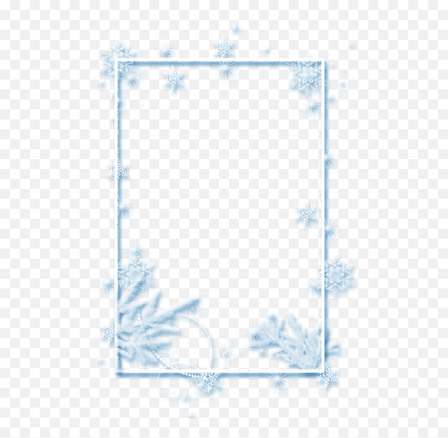 Snowflake Clip Art - Winter Frames Png Free,Snow Texture Png