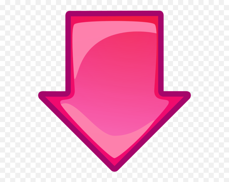 Pink Arrow Down Png Transparent - Blue Arrow Pointing Down,Pink Arrow Png