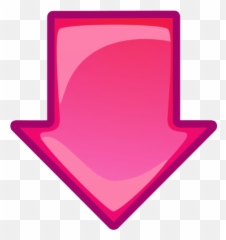 Pink Arrow Down Png Transparent - Blue Pointing