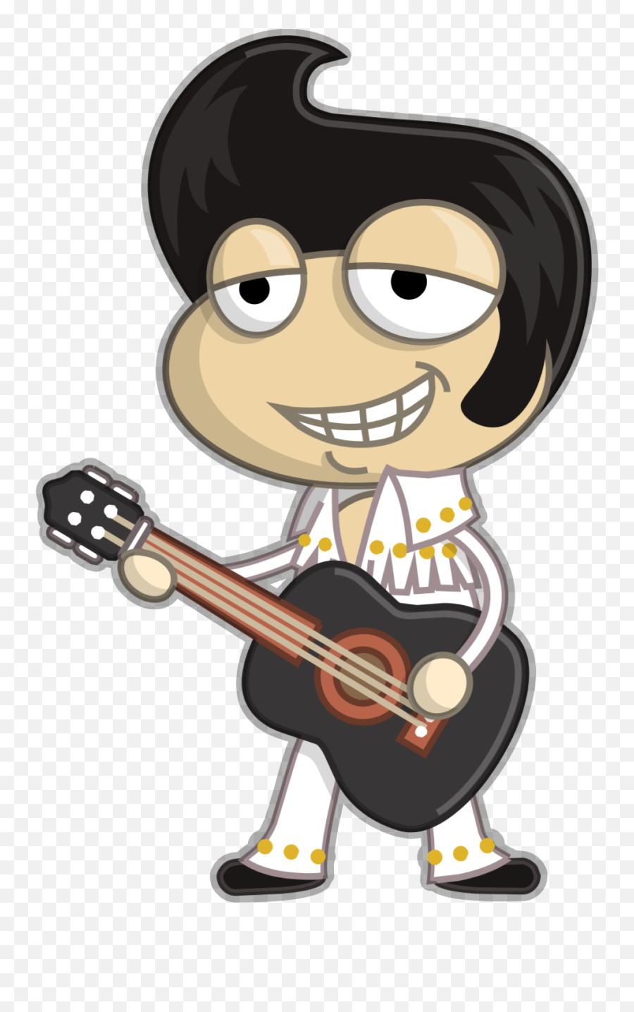 Elvis Presley - Poptropica Wiki Cartoon Png,Elvis Png