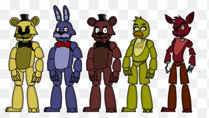 Five Nights - Five Nights At Character Drawings,Five Nights At Freddy's Png