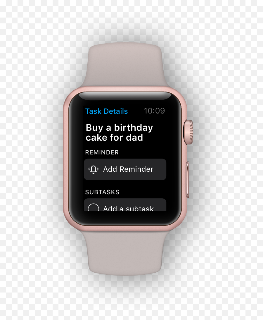 The Best Reminders App For Apple Watch Anydo - Siri On Watch Transparent Png,Iwatch Png