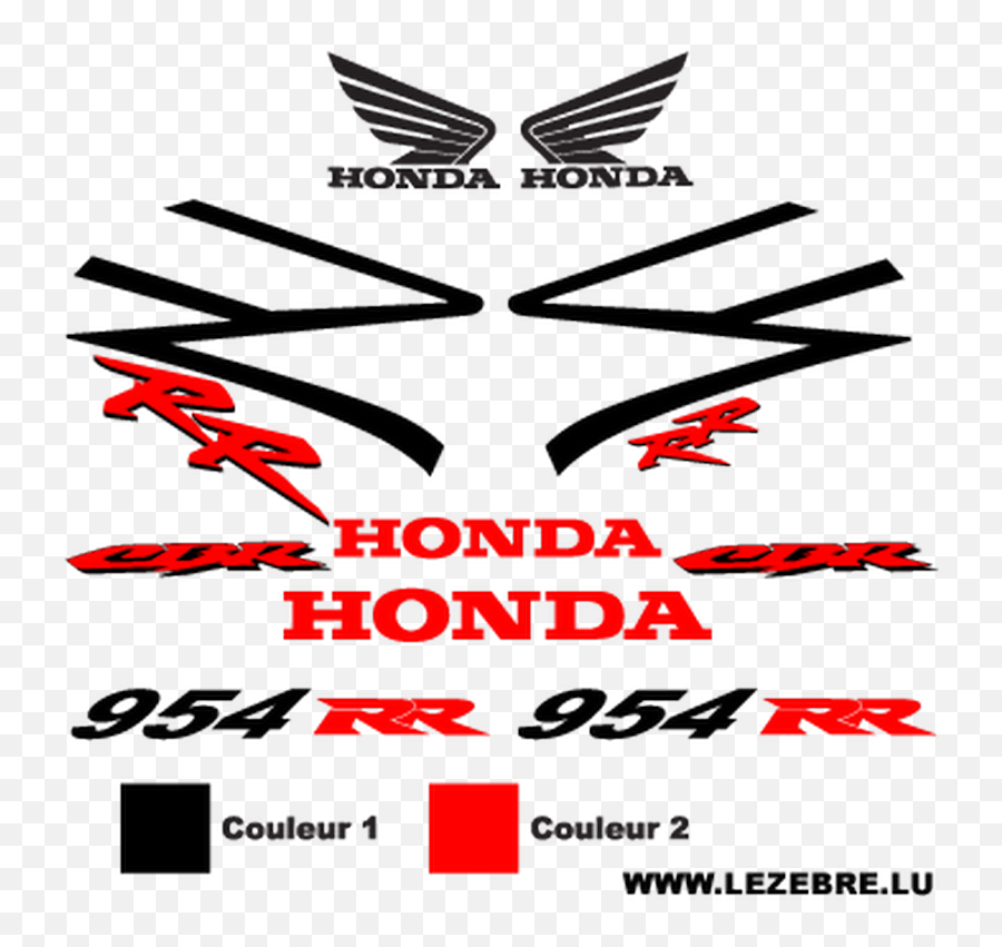 Honda Rr Cbr 954 Decals Set - Honda Png,Rr Logo