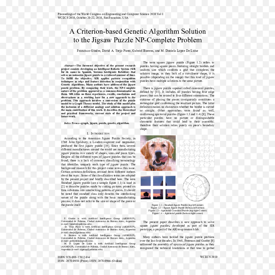 Pdf A Criterion - Based Genetic Algorithm Solution To The Companion Dog Png,Gabe The Dog Png