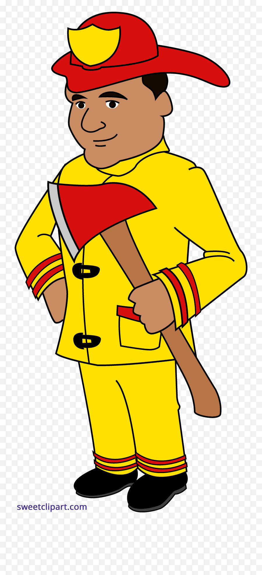 Firefighter Clipart Png 2 Image - Cartoon Firefighter Clip Art Free,Firefighter Png