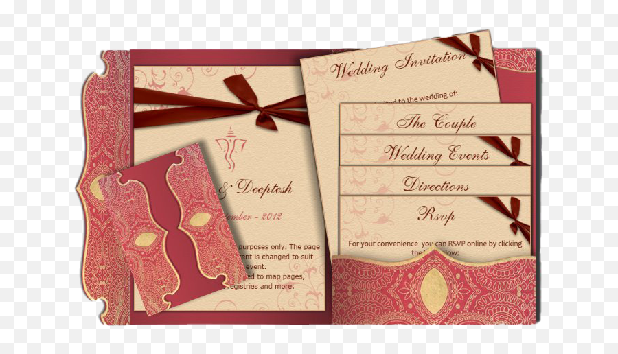 Wedding Card - Wedding Card Images Hd Png,Card Suit Png