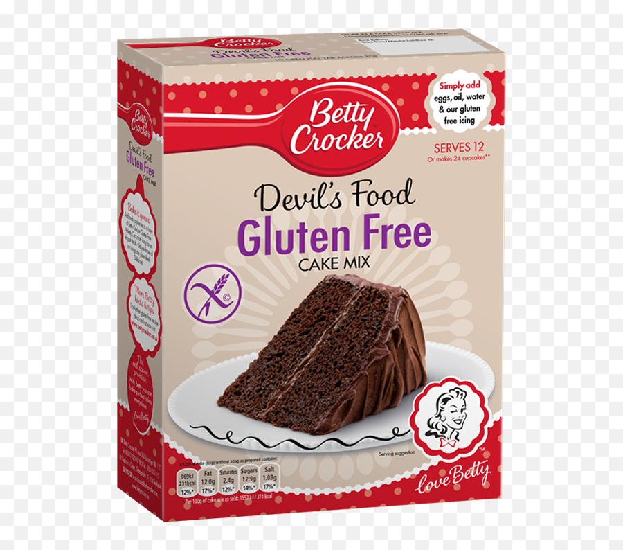 Gluten Free Devilu0027s Food Cake Mix Mixes Betty Png