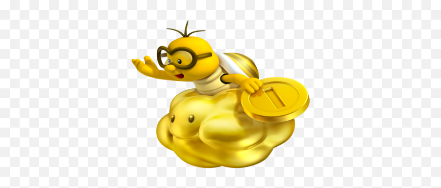 Gold Lakitu - Roblox New Super Mario Bros 2 Art Png,Lakitu Png