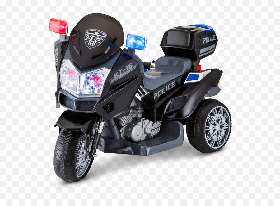 Kid Trax Electric Kids Motorcycle And Scooter Ride - Big Motorcycle Police For Kids Png,Motorcycle Png