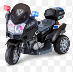 Kid Trax Electric Kids Motorcycle And Scooter Ride - Big Police For png
