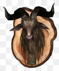 Mounted Goat Head - Mounted Goat Head Png,Goat Head Png